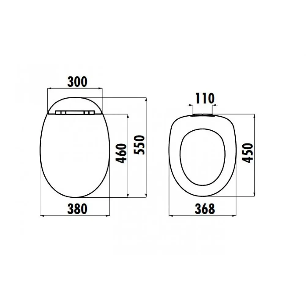 CREAVIT Крышка FOGLIA дюропласт с микролифтом (съемная) KC2703.01.0000E