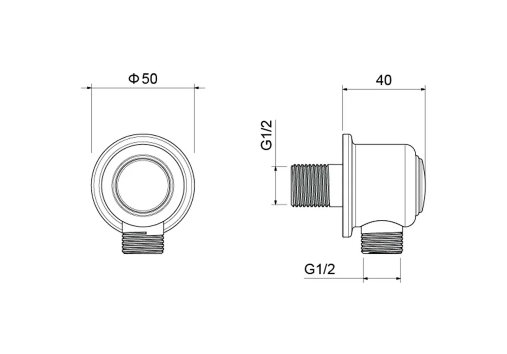 Шланговое подсоединение AQUATEK AQ2461CR КЛАССИК