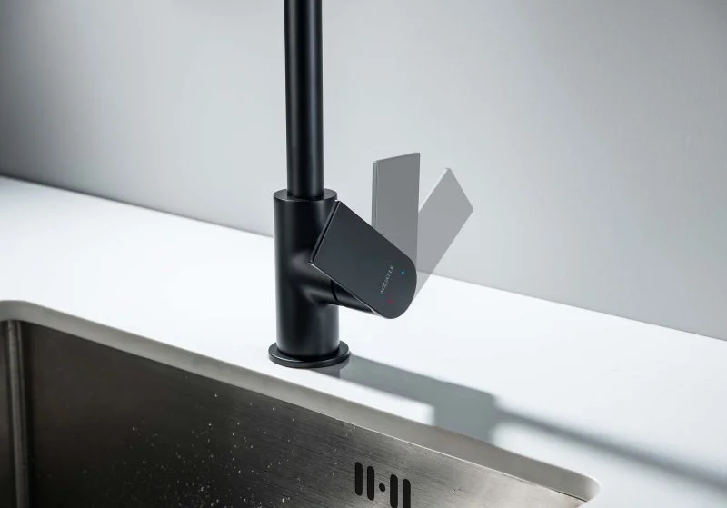 Смеситель для кухни AQUATEK, матовый черный AQ1480MB ЛИРА