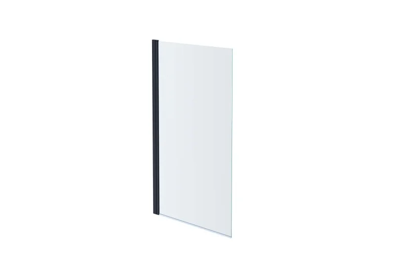 AQ DEL SBA 08015GM Шторка на ванну, одноэлементная, поворотная 800X1500 профиль оружейная сталь