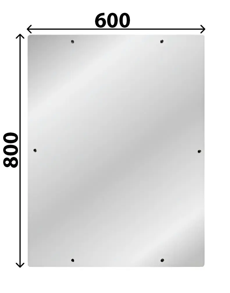 Moeff MF-641 (600x800) Антивандальное зеркало из нержавеющей стали