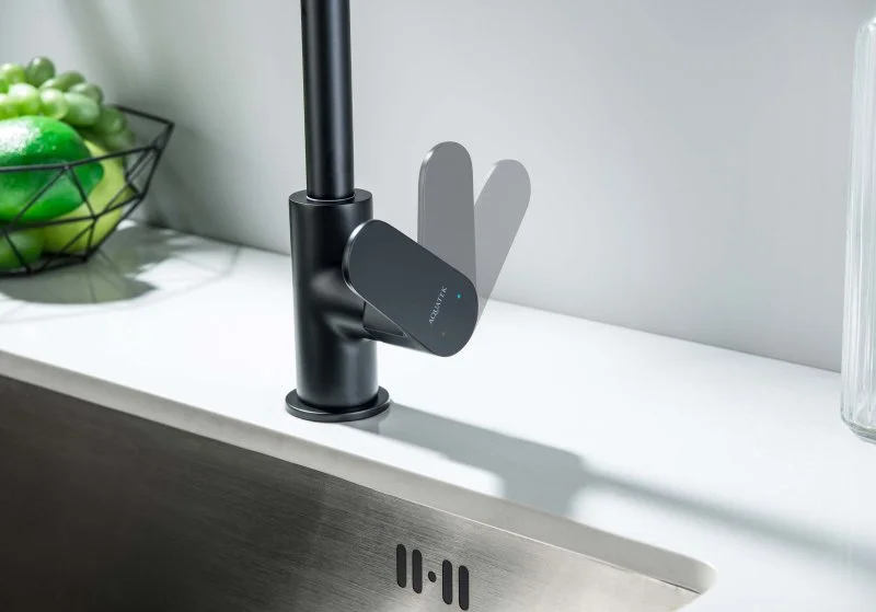 Смеситель для кухни AQUATEK, матовый черный AQ1282MB ОБЕРОН