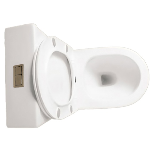 URBATEC URB098380BF Унитаз-компакт 605х370х800 мм Rimless Nove, с сиденьем, выпуск Vario, белый глянец