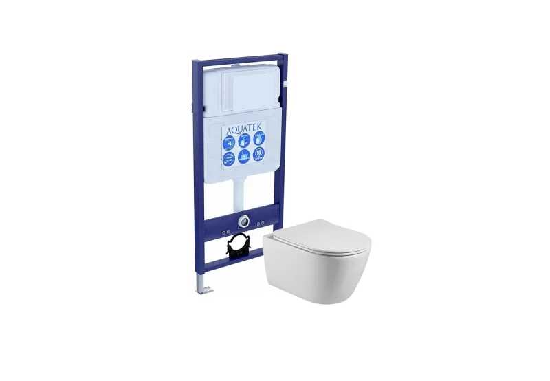 SET AQUATEK БЕТТА (рама AQUATEK Standard INS-0000012(без клавиши и крепежа), унитаз БЕТТА AQ1253W-00