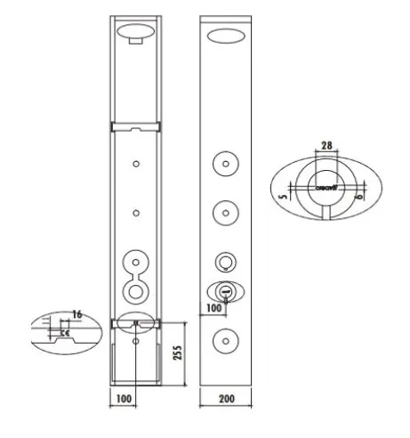 CREAVIT Душевая панель PB3023