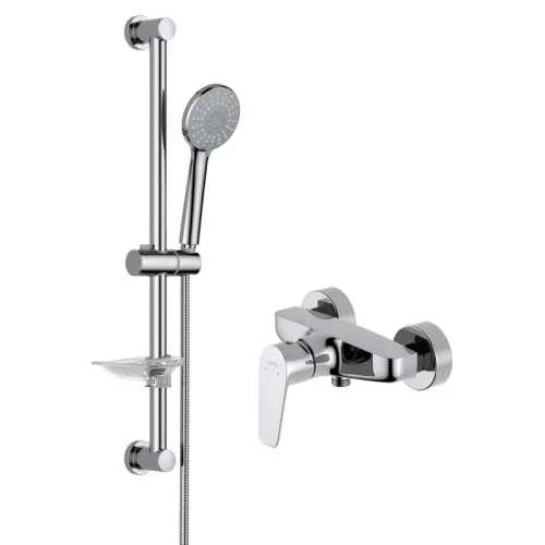 AQ1160CR БЕТТА смеситель для душа ,  AQ2013CR БЕТТА душевой гарнитур 3jet 65 см