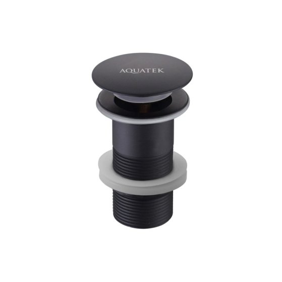 Сливной набор для раковины AQUATEK, матовый черный AQ6000MB