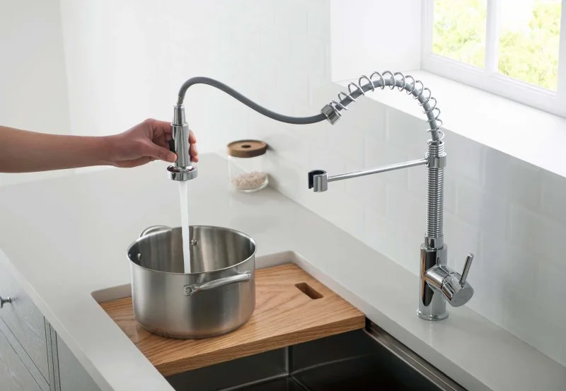 Смеситель для кухни 2 jet (профессиональный) AQUATEK AQ1387CR ЕВРОПА