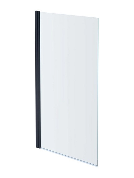 AQ DEL SBA 10015GM Шторка на ванну двухэлементная, поворотная 1000X1500 профиль оружейная сталь
