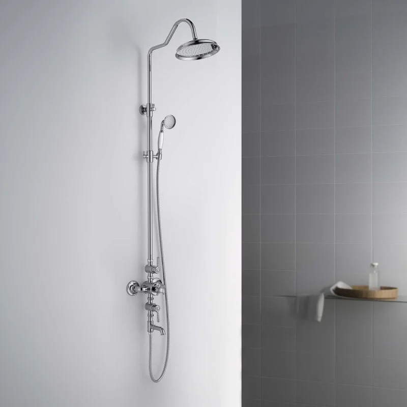 Термостатическая душевая система с изливом AQUATEK AQ2543CR КЛАССИК