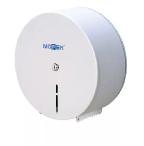 Диспенсер для туалетной бумаги круглый из стали белый XL 295*285*112 Nofer 05001.XL.W