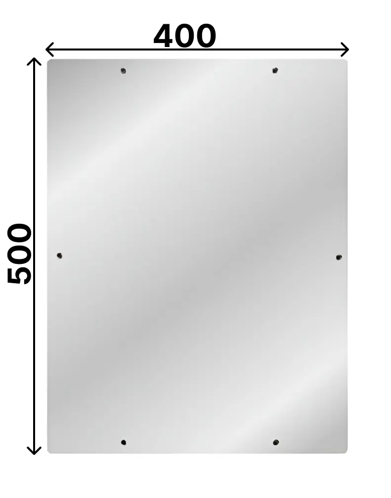 Антивандальное зеркало из нержавеющей стали Moeff MF-641 (400x500)