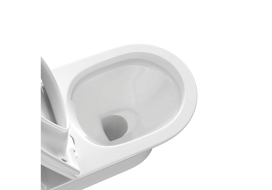 Унитаз напольный, безободковый Aquatek Optima 650x340x790
