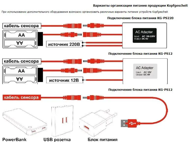 Блок внешнего питания KG-PS220 kopfgescheit