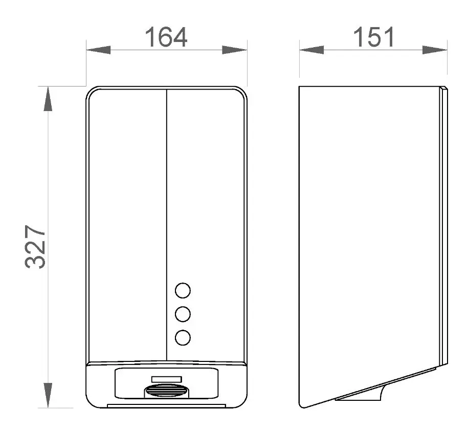 Сушилка для рук FUGA evo с UVC лампой 800 W Матовая, 01831.UV.S