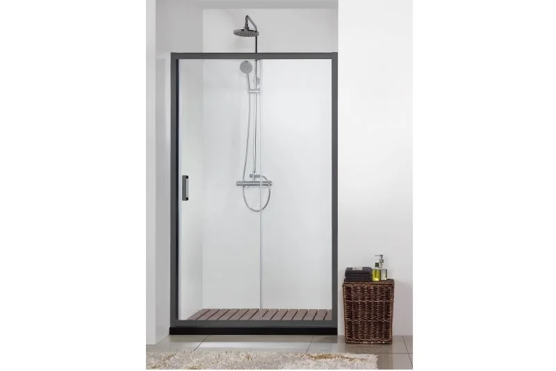 AQUATEK AQ ARI RA 12020BL Душевая дверь двухэлементная, раздвижная
