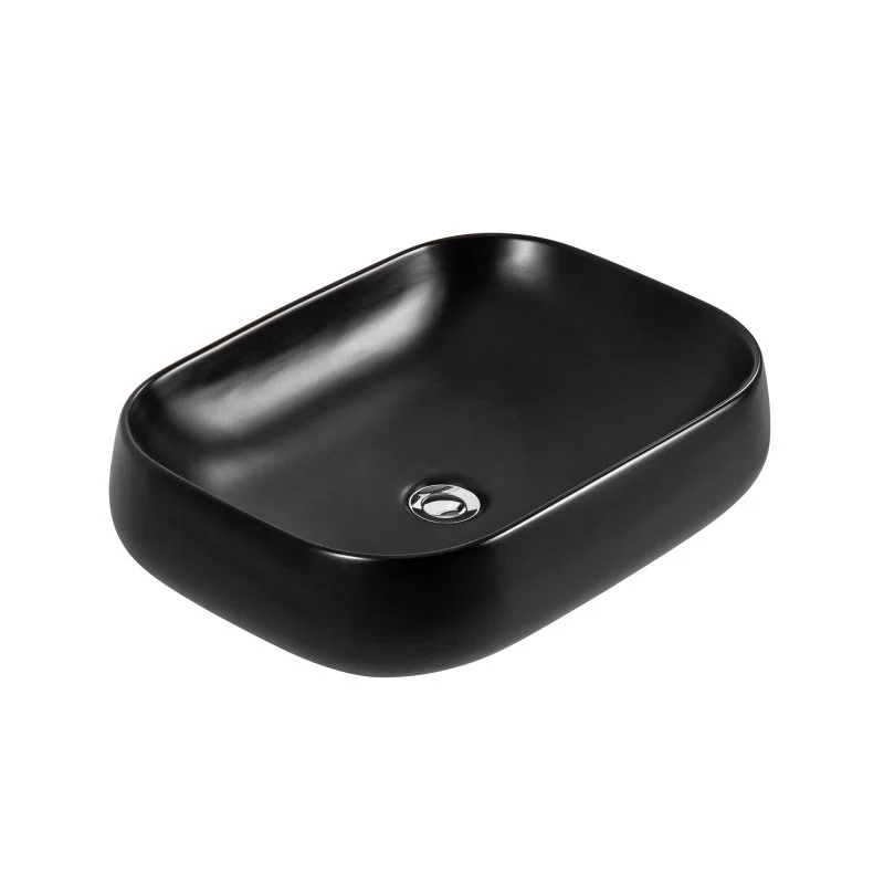 Раковина накладная для установки на столешницу AQUATEK AQ5526-MB 560*420*140, матовый черный