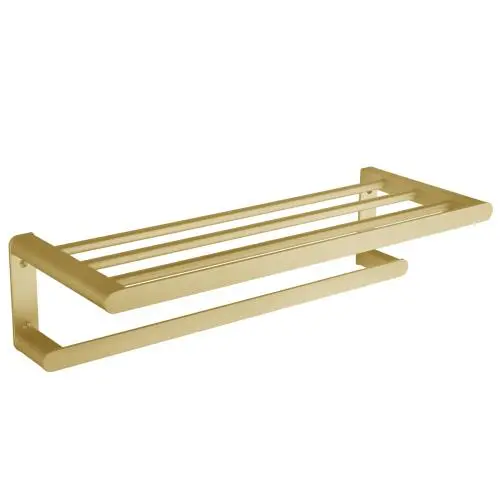 Полка для полотенец из алюминия Capri золото Nofer 16223.G