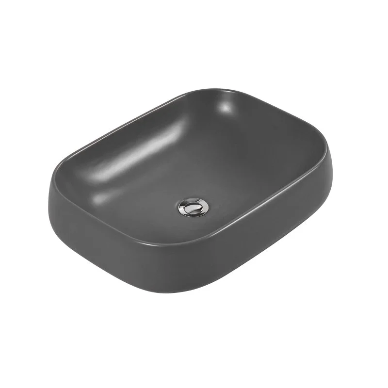Раковина накладная для установки на столешницу AQUATEK AQ5526-MG 560*420*140, матовый серый