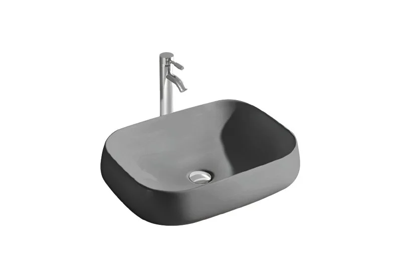 Раковина накладная для установки на столешницу AQUATEK AQ5526-MG 560*420*140, матовый серый