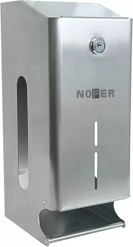 Диспенсер для туалетной бумаги прямоугольный из нержавеющей стали Nofer 05101.B