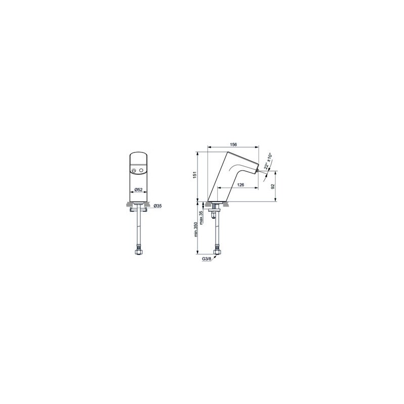 Смеситель для раковины Ideal Standard INTELLIFLOW A7859AA