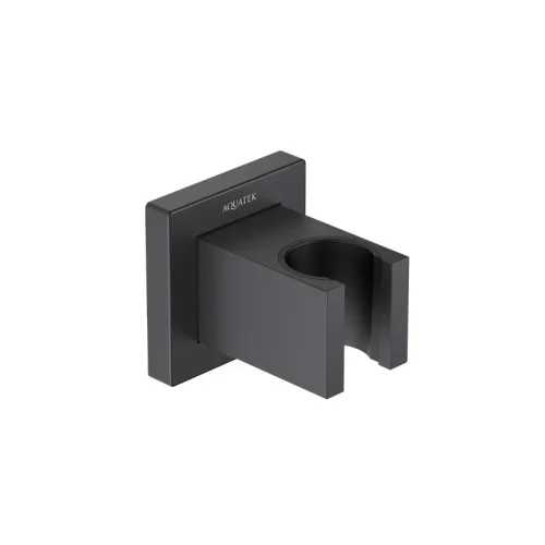 Держатель ручного душа AQUATEK, матовый черный AQ2401MB