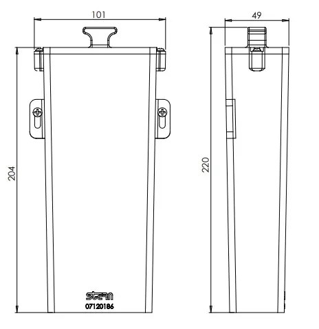 Коробка для батареек дозаторов мыла и антисептика Stern 06530041