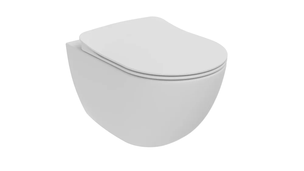 CREAVIT FREE Унитаз подвесной безободковый БЕЛЫЙ МАТОВЫЙ FE322-11MB00E-0000
