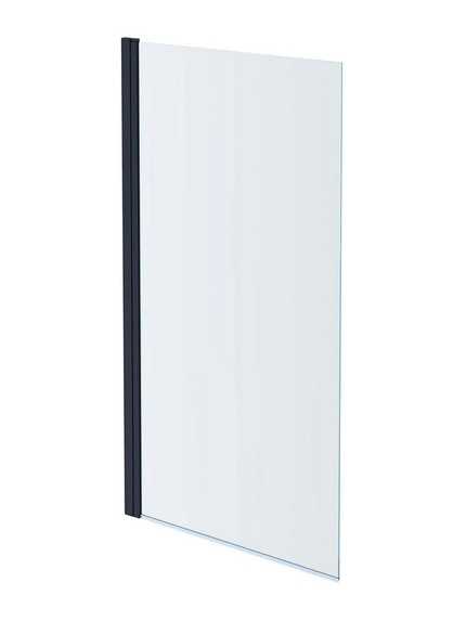 AQ DEL SBA 10015GM Шторка на ванну двухэлементная, поворотная 1000X1500 профиль оружейная сталь