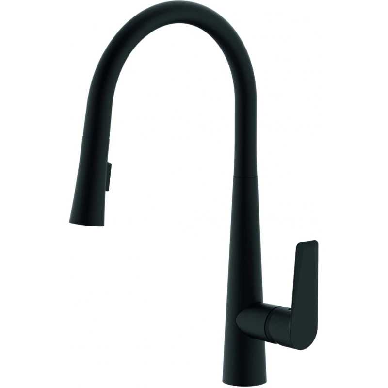 CREAVIT Смеситель для мойки спиральный ЧЕРНЫЙ MF8858S