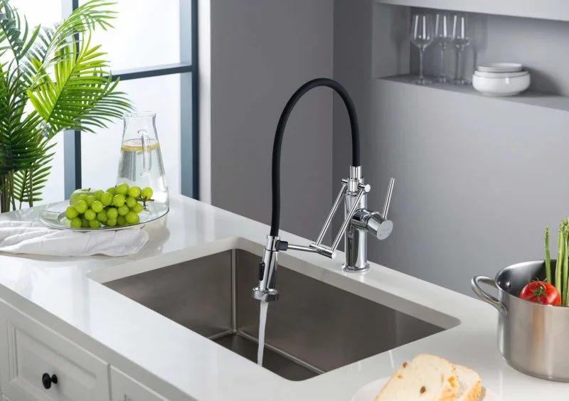Смеситель для кухни 2 jet (профессиональный) AQUATEK AQ1388CR ЕВРОПА