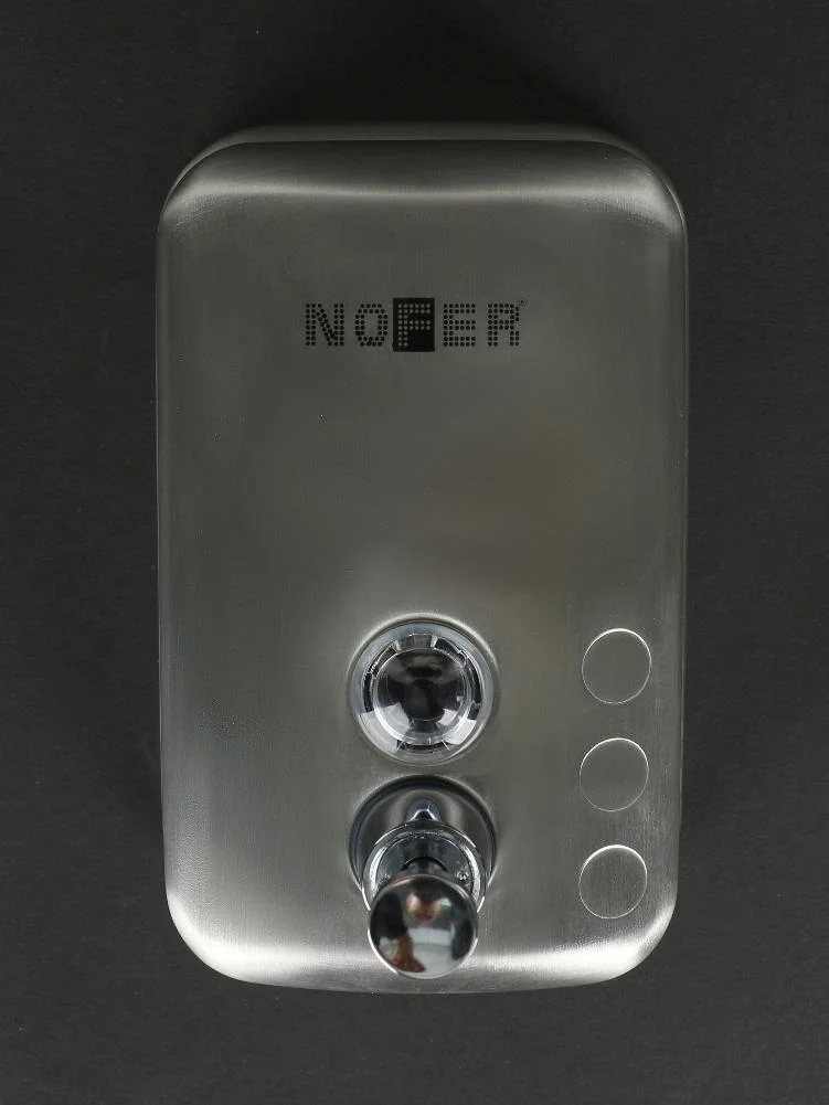 Вертикальный компактный дозатор для мыла из нержавеющей стали Nofer 03001.06.S