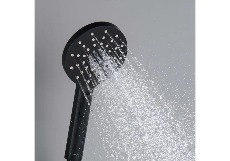 Ручной душ Select 120 3 jet AQUATEK, матовый черный AQ2006MB ОБЕРОН