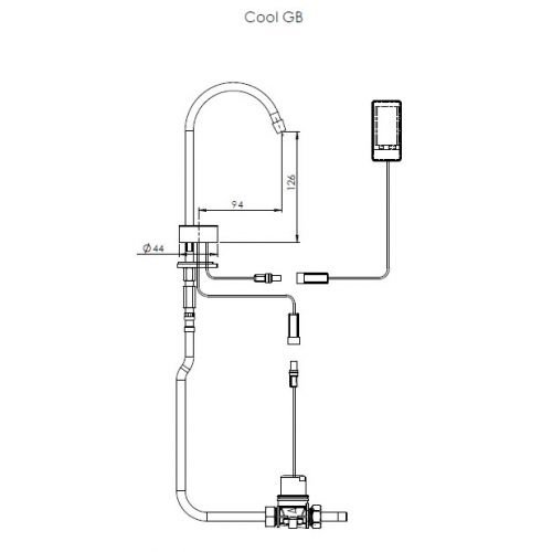 STERN Cool GB 280125 Сенсорный кран с пьезо кнопкой (хром)