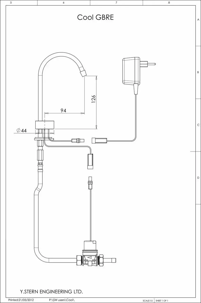 Сенсорный кран Stern COOL GBRE 280120