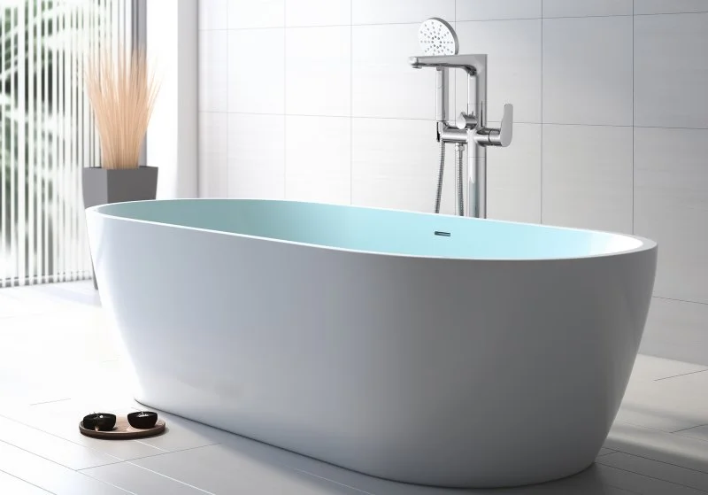Смеситель для ванны напольный (внешняя и скрытая часть) AQUATEK AQ1145CR БЕТТА