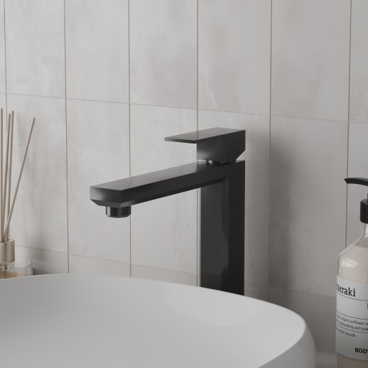 Смеситель для раковины PAINI Grazia 21PZ205M без донного клапана, черный брашированный PVD (PZ)