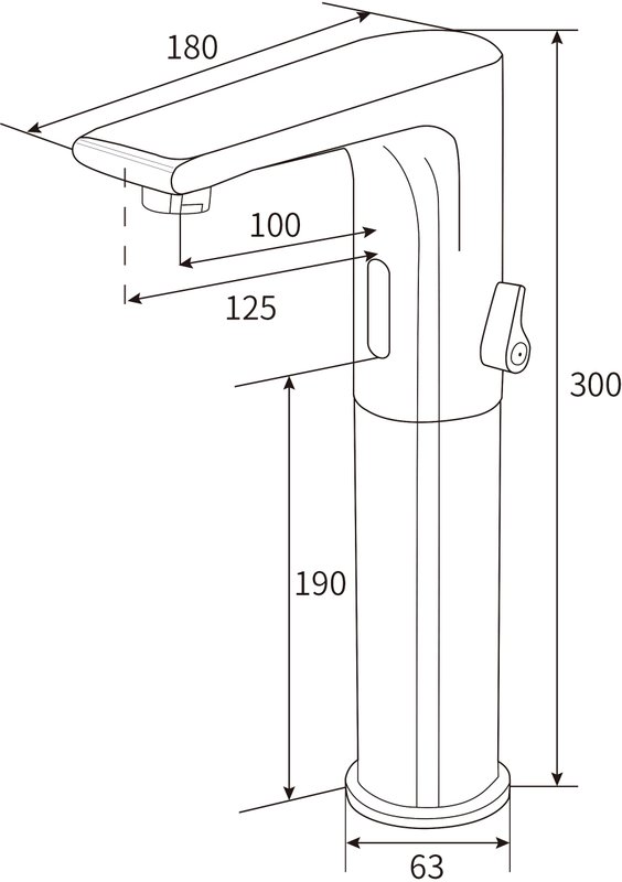 Смеситель для раковины beWash Photocell BWAM0BH8038 Хром