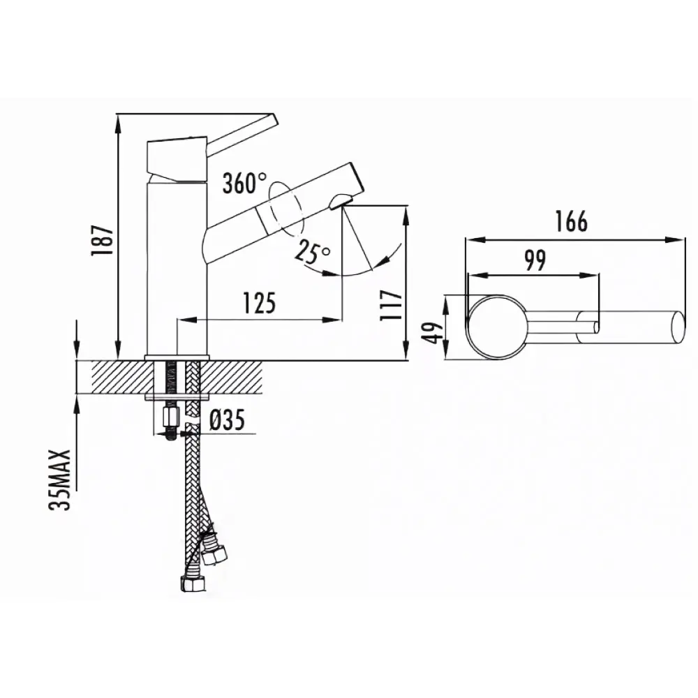 CREAVIT Смеситель для раковины FICUS ЖЕЛТЫЙ FC1198Y