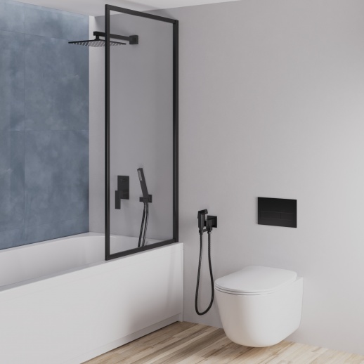 Кронштейн для верхнего душа PAINI 50PZ745QQ35 350 мм. черный брашированный PVD (PZ)