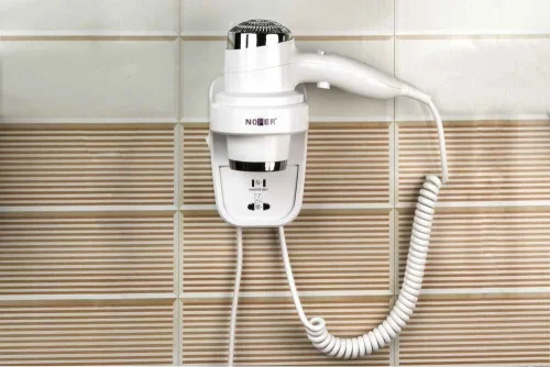 Фен HOTELline настенный белый 1800-2200 W, Nofer 02011.W