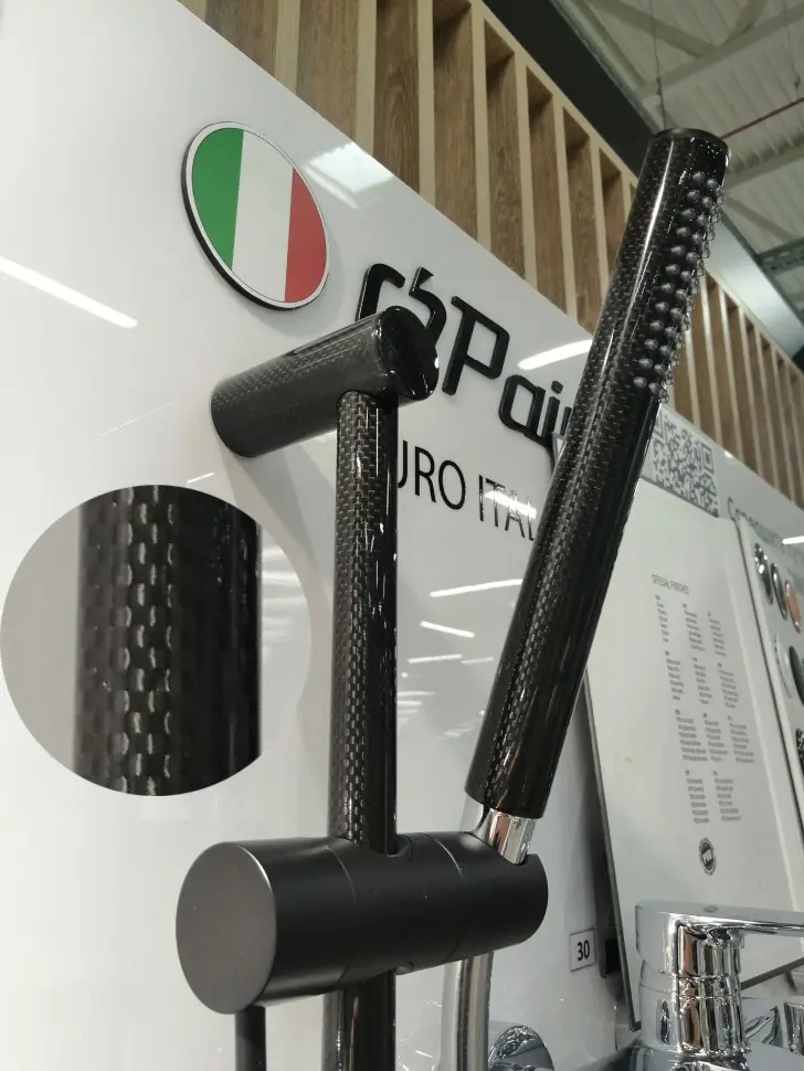 Душевая стойка черная Paini Ancona ANCR121L7