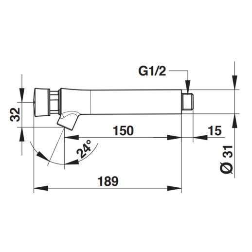Кран настенный Presto Neo 66020