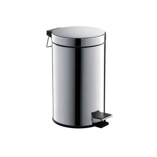 Корзина для мусора с педалью, 8л AQUATEK, полир. хром AQ4992CR