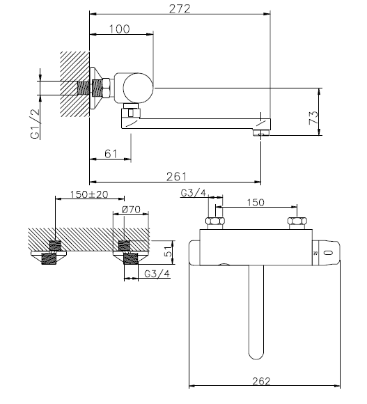 Бесконтактный смеситель Sanela SLU 25S (33258)