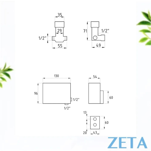 Сенсорный смеситель ZETA BR-045