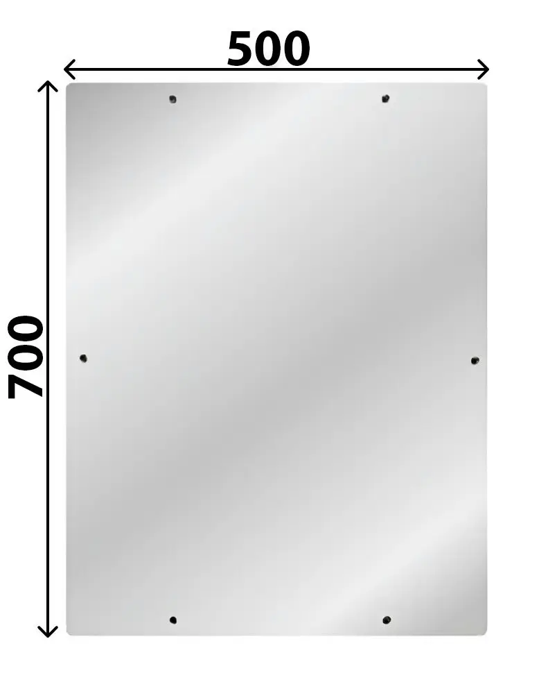 Moeff MF-641 (500х700) Антивандальное зеркало из нержавеющей стали