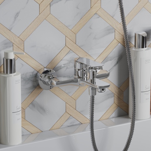 Смеситель для ванны PAINI Garda 76CR111 без аксессуара, хром (CR)
