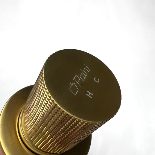 Смеситель для раковины PAINI Cox Grip 7GPJ208 встраиваемый, брашированное золото PVD (PJ)